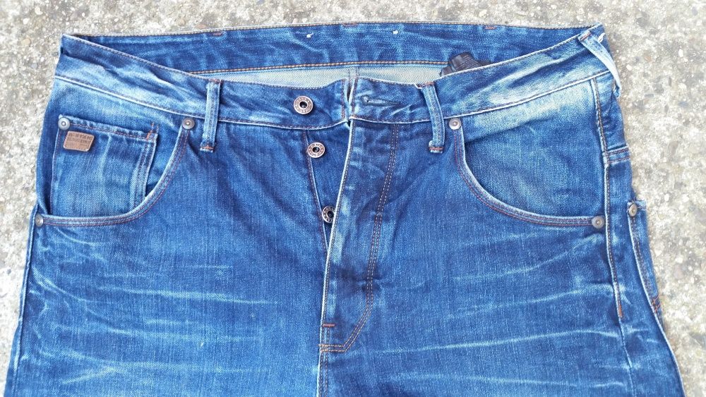 G Star Jeans Grayson Straight Fit Medium Aged