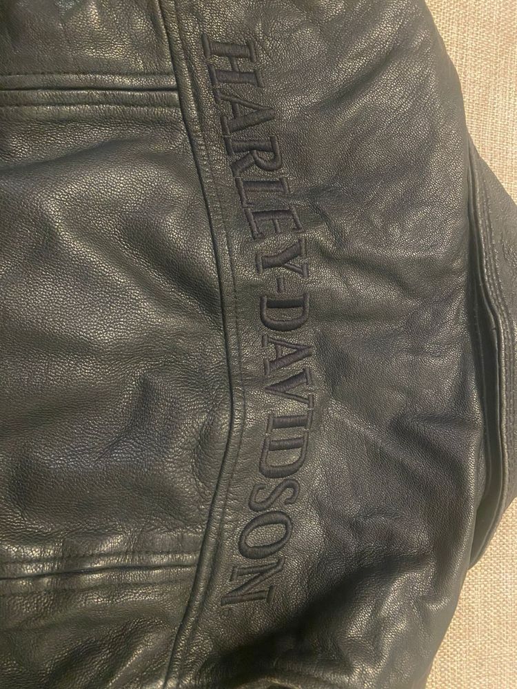 Harley davidson jacket geaca moto biker piele vintage rock opium