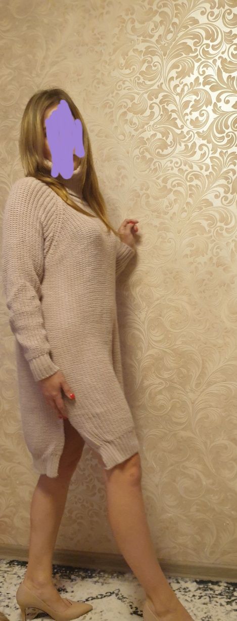Платье шерстяное офисное