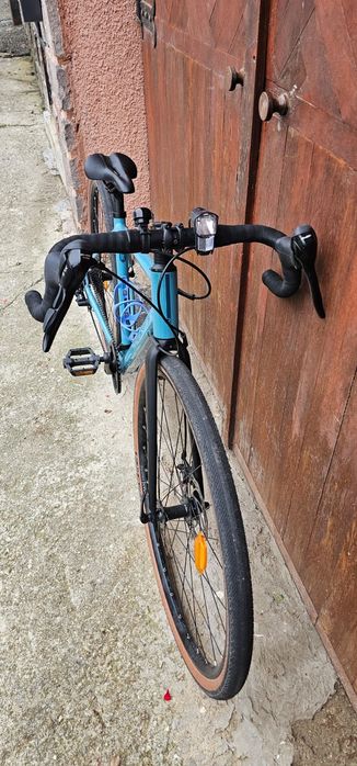 Bicicletă gravel GRVLW120 albastru damă