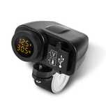 Priza moto Auto Road AR-W-YUK-R, DUAL USB, Voltmetru, Termometru