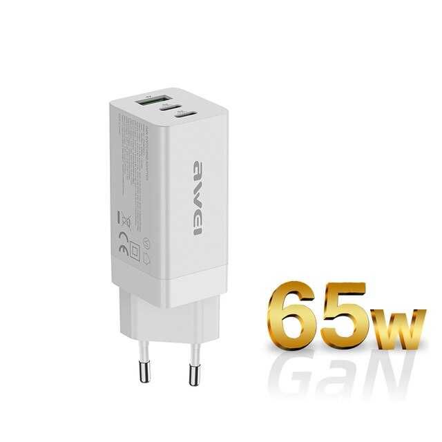 GaN Зарядка Awei PD9 на 65Watt QC4.0, QC3.0, SCP, FCP