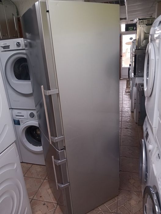 Иноксов комбиниран хладилник с фризер Liebherr 24 месеца гаранция!!!