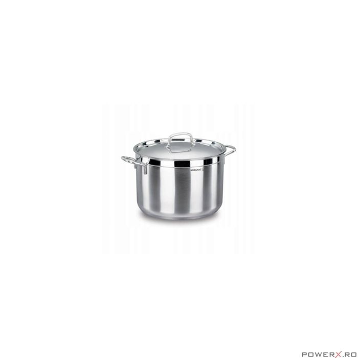 Oala cu capac din inox, 30X20cm 14litri, compatibila cu toate tipurile