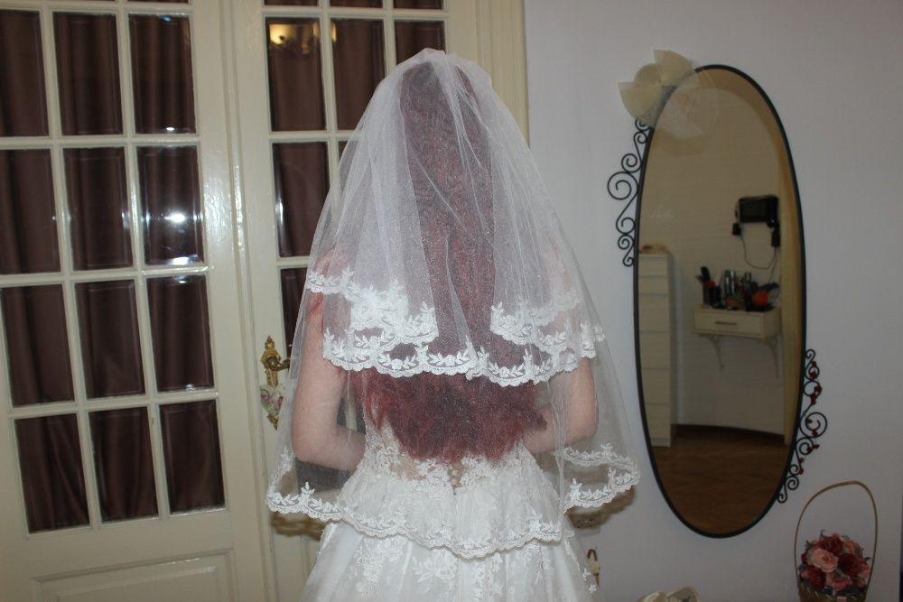 Voal mireasa, spaniol, medii, scurte, broderie, duble etc