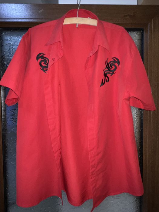 Camasa cu maneca scurta barbati “Identic” marimea L (41/42) rosie