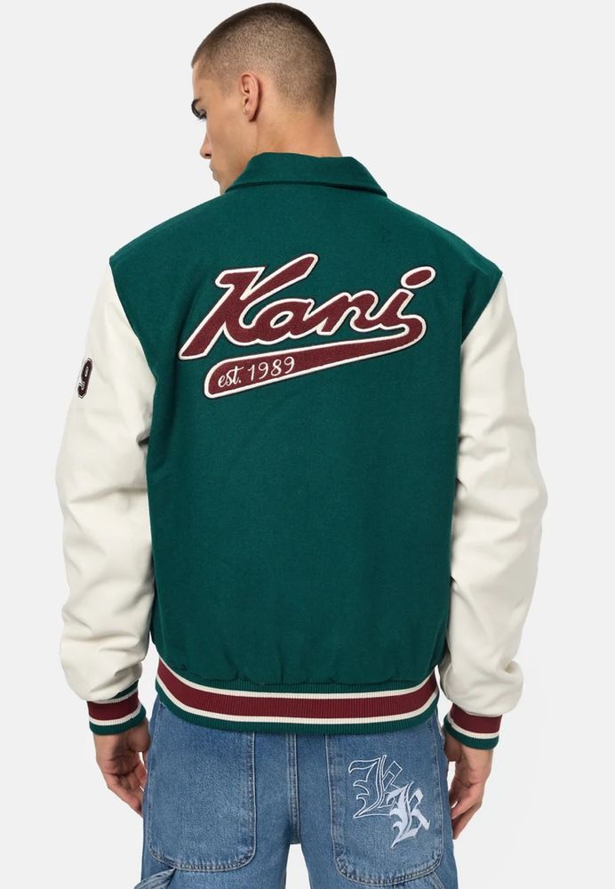 Karl Kani Retro Patch Block College Jacket ОРИГИНАЛНО мъжко яке - XL