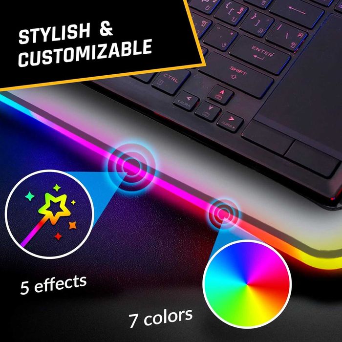 Cooler laptop Suport cu Ventilator RGB KLIM Ultimate 11-17 inch Alb
