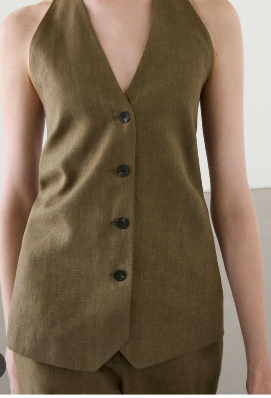 Ленен елек Massimo Dutti