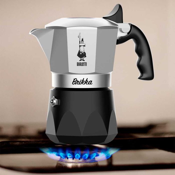Гейзерная кофеварка Bialetti Nuova Brikka 2 Cups 100ml! Made in Italy!