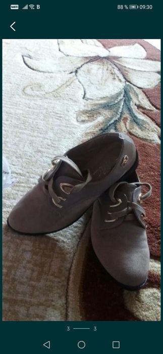 Pantofi piele intoarsa