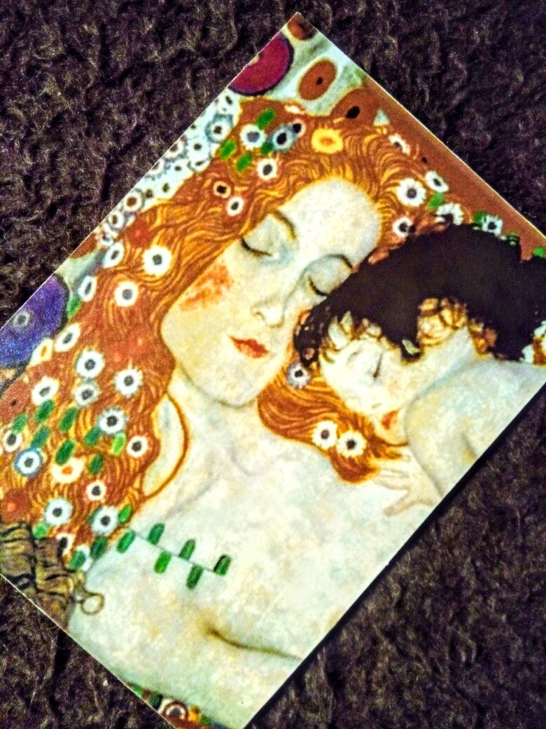 Print pe carton/șasiu de carton/Imagine dupa o pictură de Gustav Klimt