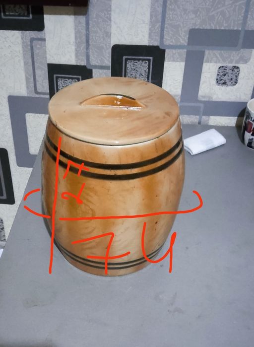 Бочка , кадка керамическая