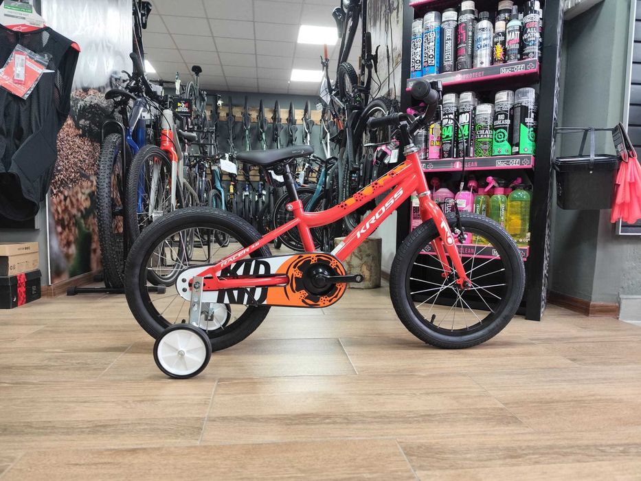 Bicicleta Kross RACER 3.0 2025 red / orange / white / glossy 16"