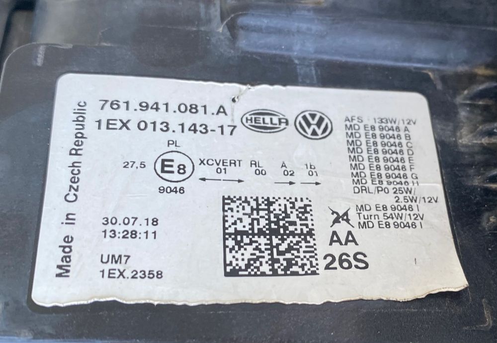 Фарове far Full Led фар за Фолксваген Туарег Vw Touareg