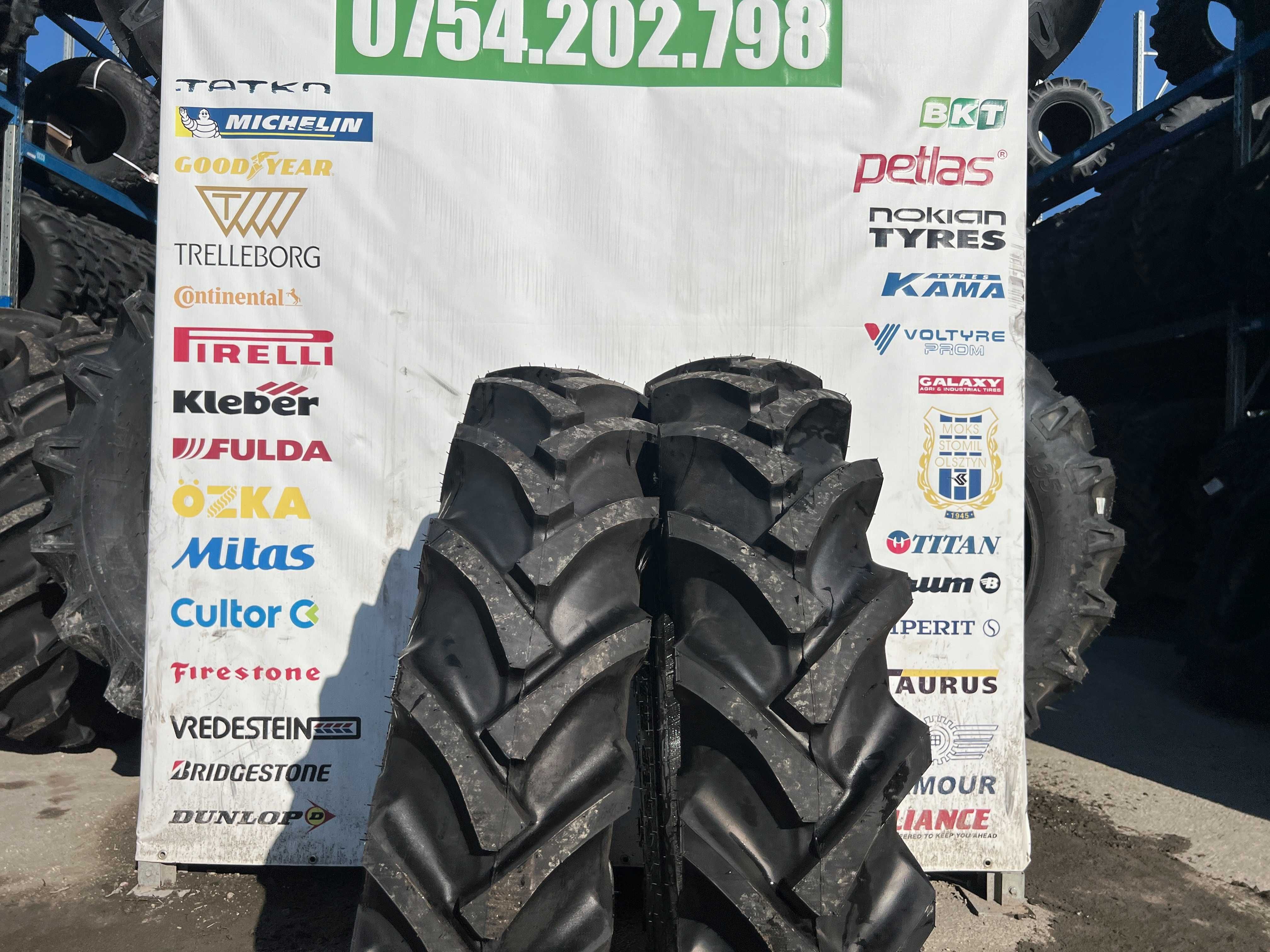 Anvelope noi 12.4-28 cu 8 pliuri marca SPEDWAYS pentru tractor spate