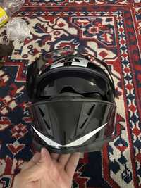 Двухвизорный шлем  + держатель для телефона в подарок