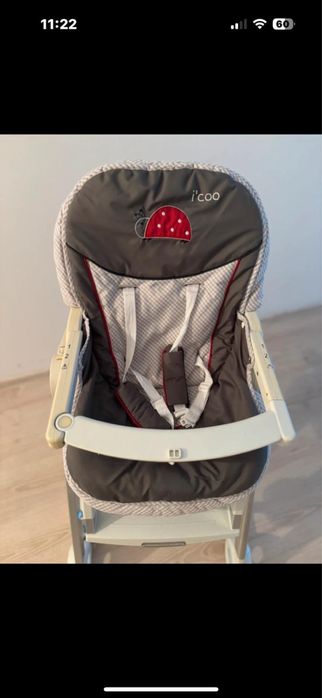 Icoo 3 in 1 scaun de masa , patut , leagan