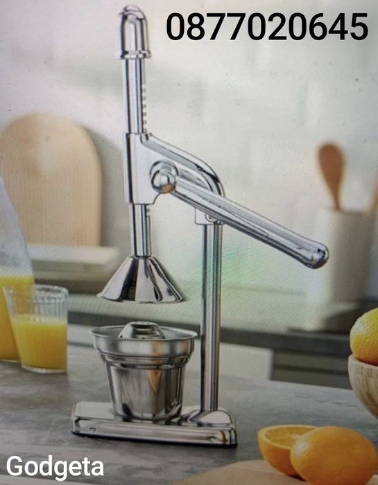 Голяма ръчна цитрусова сокоизстисквачка от неръждаема стомана за пресе