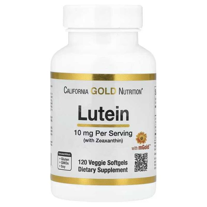 California Gold Nutrition, Лютеин, Lutein 10 мг и 20 мг