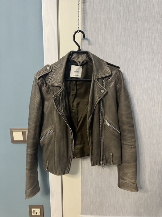 Куртка косуха кожанная Mango