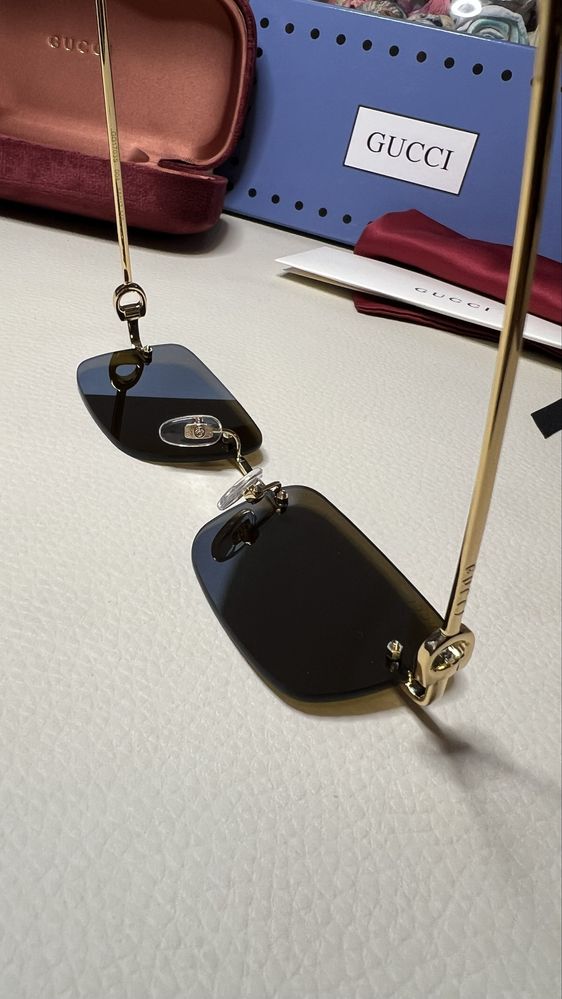 GUCCI GG1703S ochelari de soare rimless rame lentile