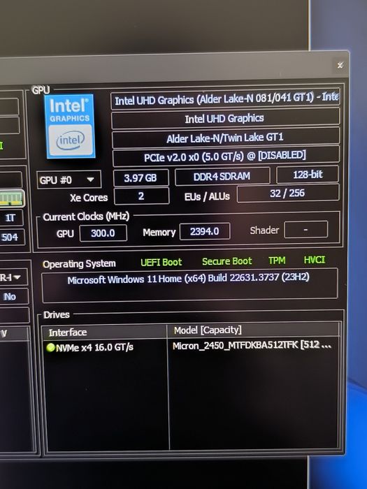 Acer 17 Inch/Intel I3-N305-gen14 2024!/8GB DDR5/512GB SSD Nvme!