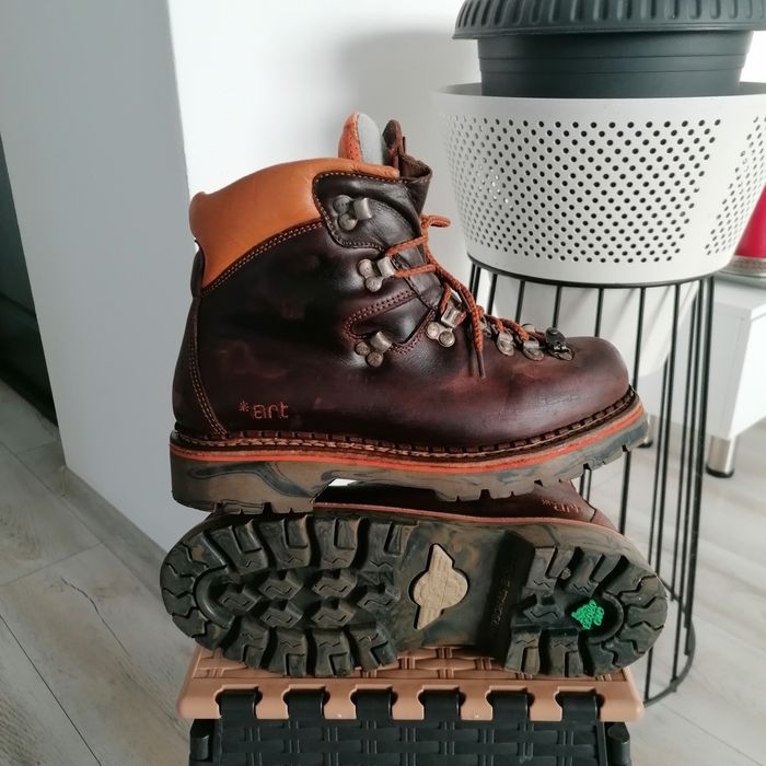 Ghete bărbați ART, drumeție, munte, piele naturală, import Germania