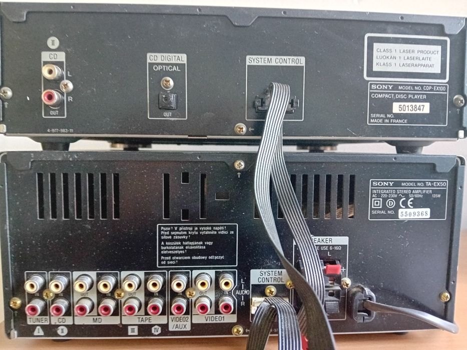 Cd și amplificator Sony.  Sistem audio Sony