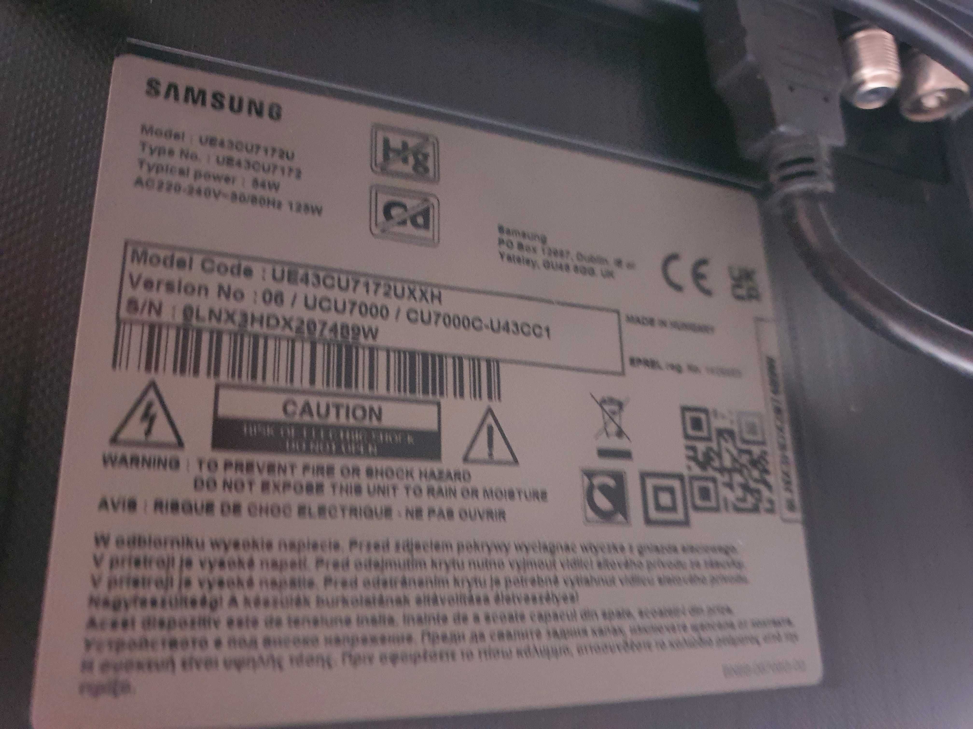 Samsung 43" CU7172 за части