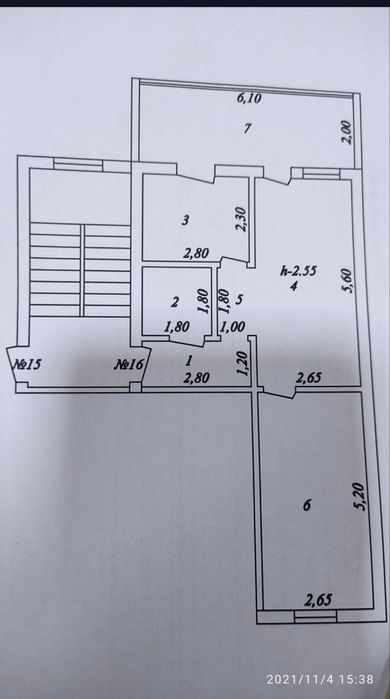 Продаётся 2х комнатная квартира