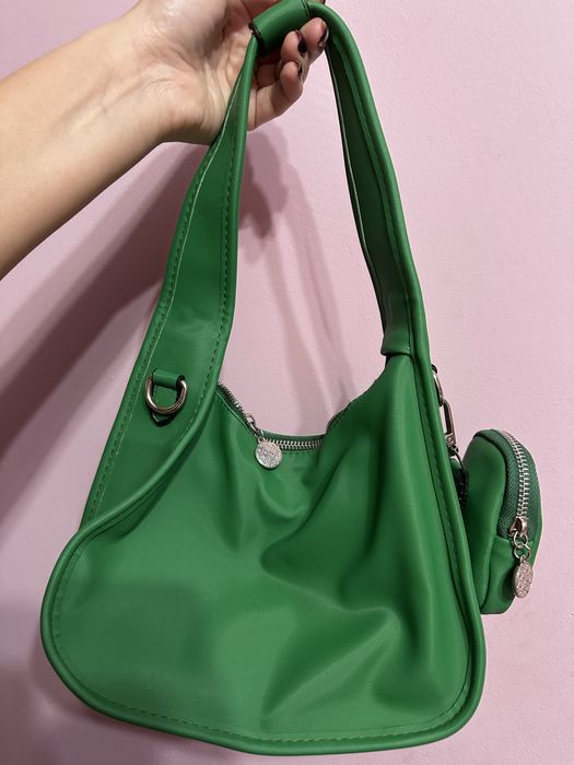 Сумка плащовка зеленого цвета