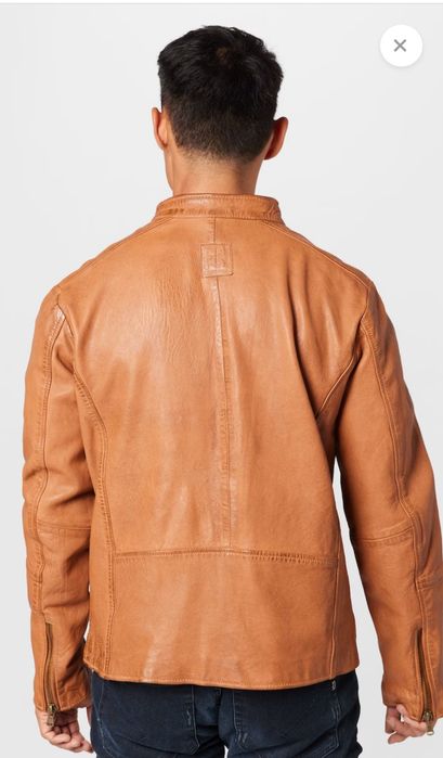 Geaca piele maro