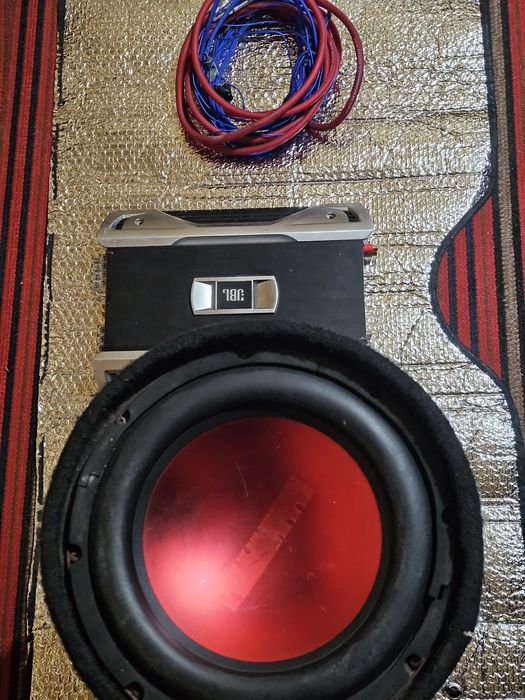 Subwoofer auto Alpine, Stație JBL + cabluri aferente