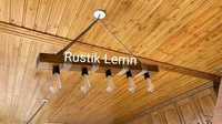 Lustre rustice din lemn