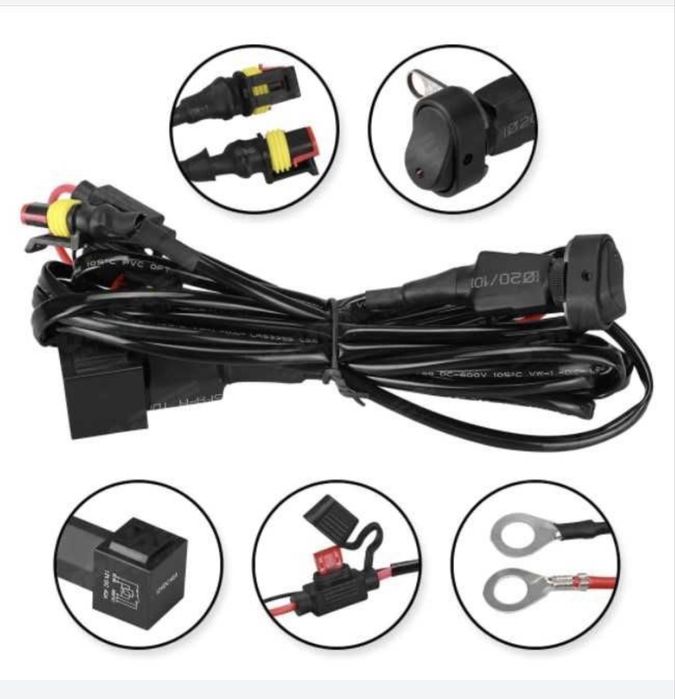 Proiectoare moto led kit complet ATV SUV OFF ROAD etc