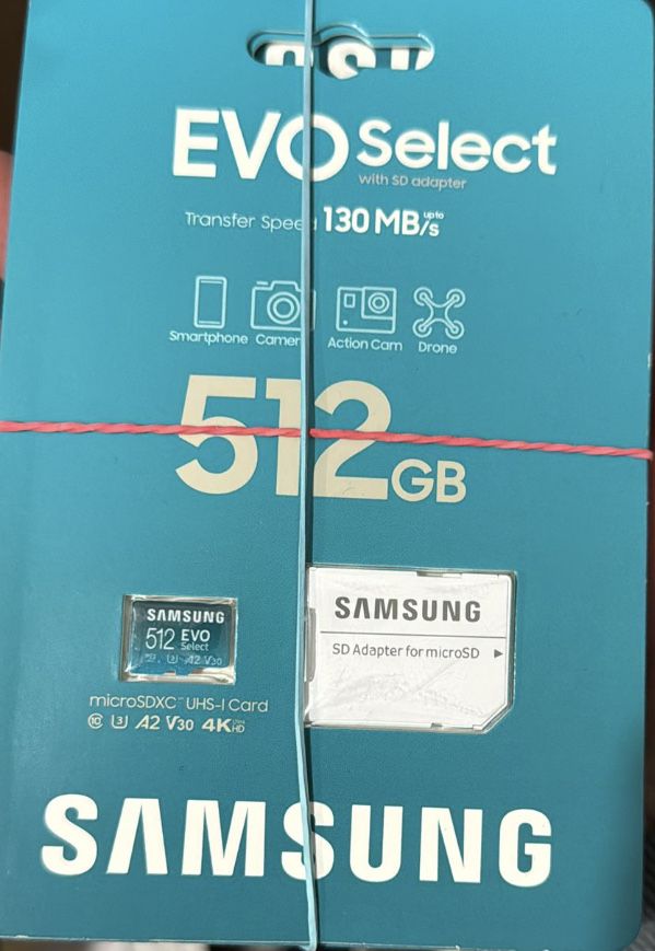 Card memorie Samsung Evo Select, 512gb. Sigilate