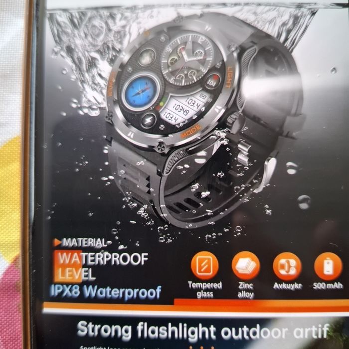 SMART WATCH IPX8 waterproof, Compss.