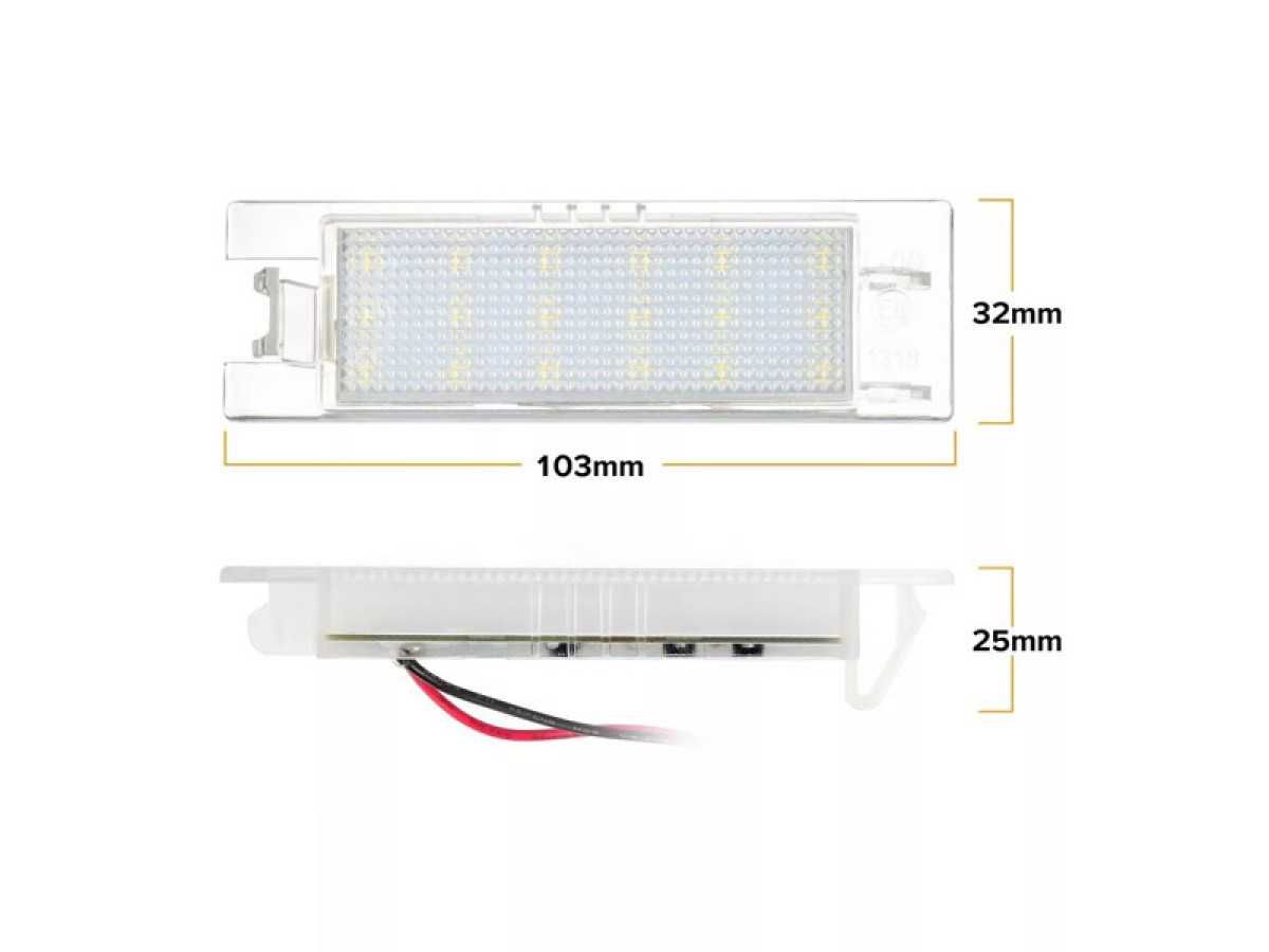 Lampi Numar LED leduri Canbus Număre Inmatriculare Opel Fiat Alfa Rome