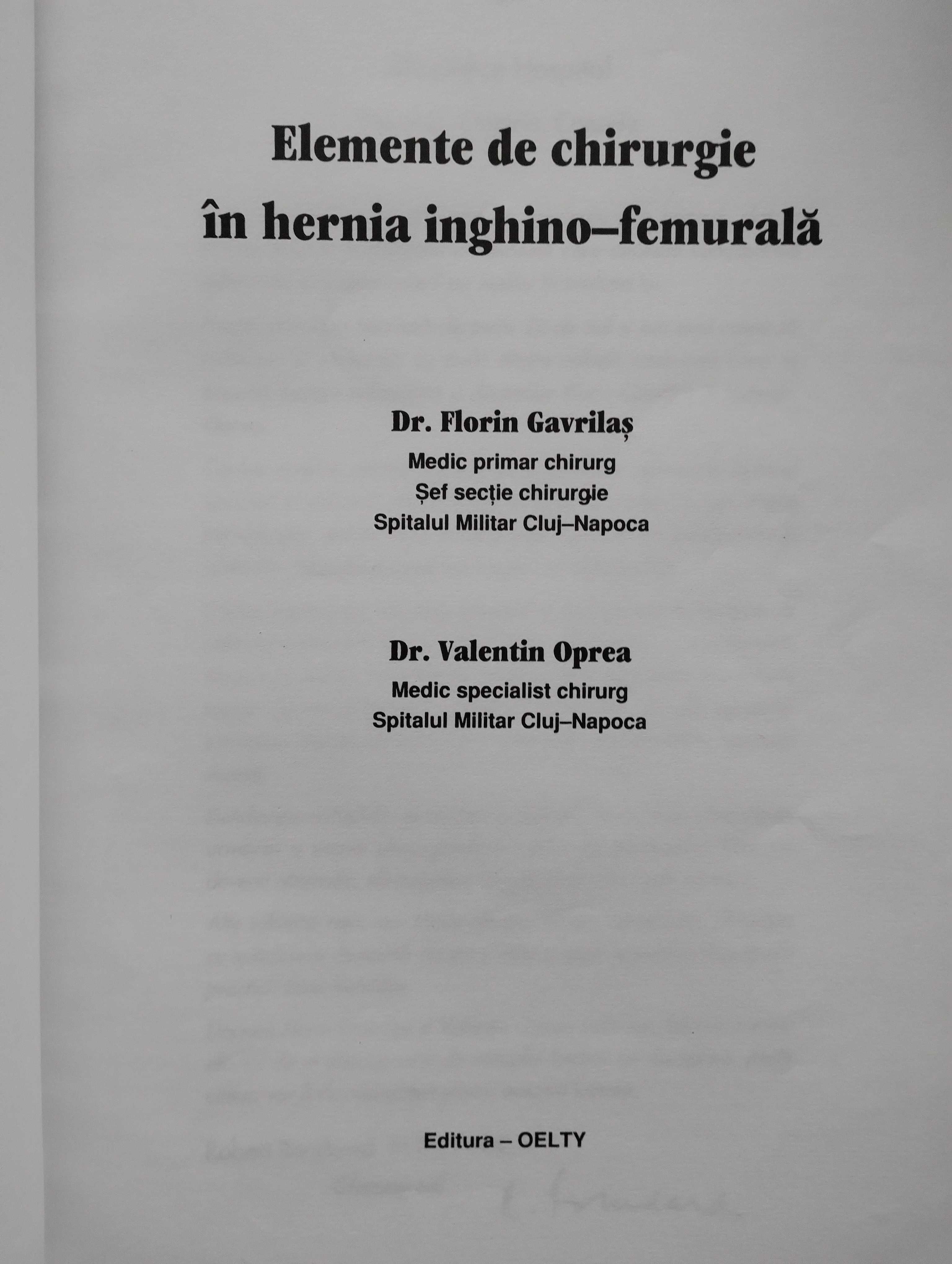 Elemente de chirurgie in hernia inghino-femurala