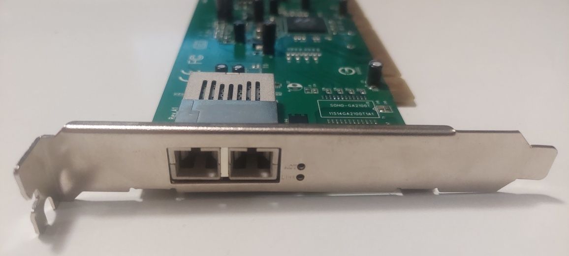 Placa de retea 2x1gbps fibra multimode  SC