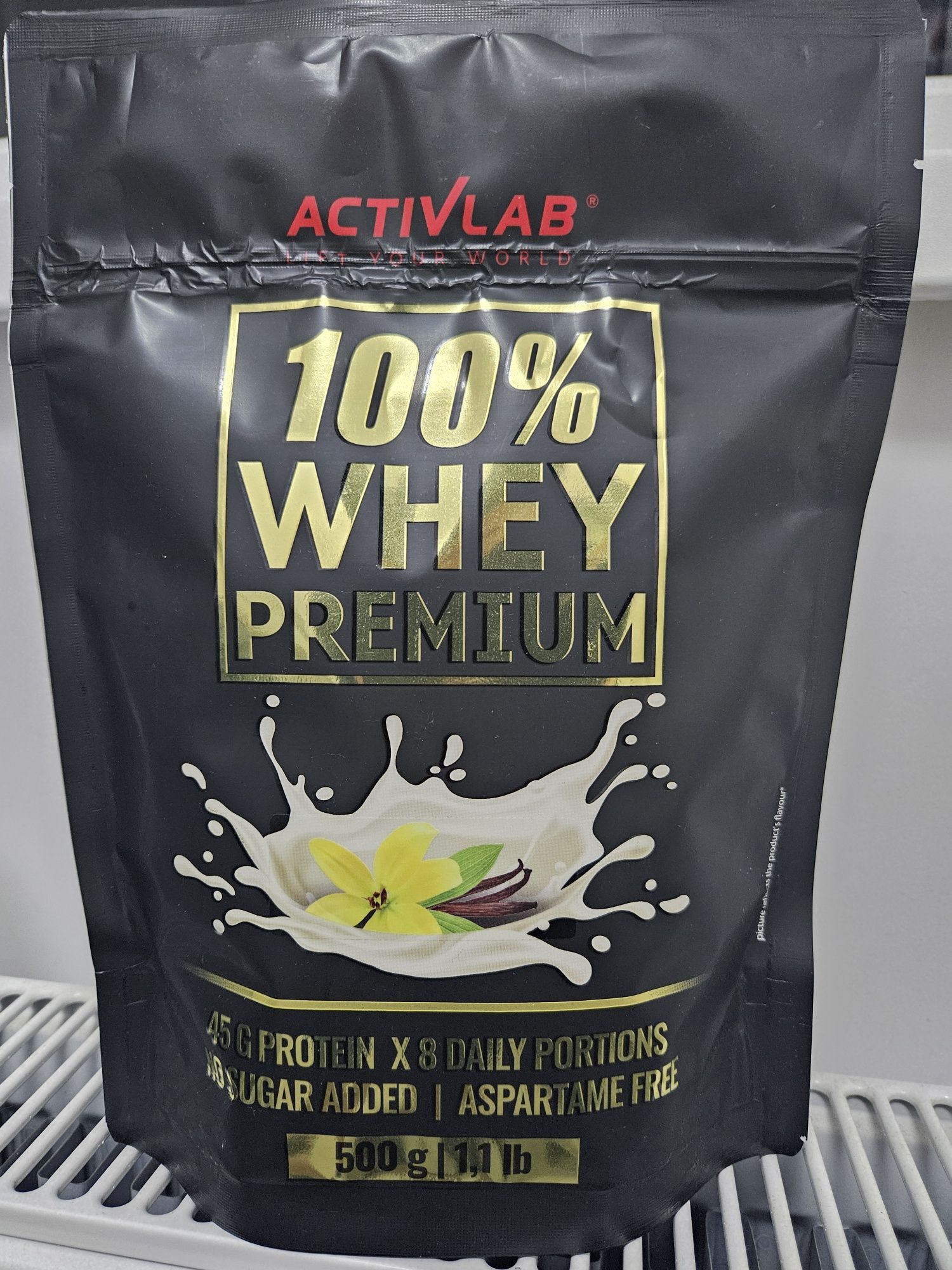Supliment proteic ActivLab 100% Whey Premium, vanilie, 500g – original