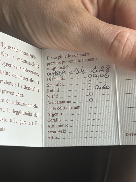 Inel aur 14 k cu rubin si diamante