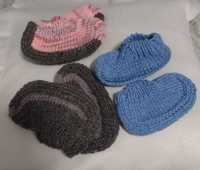 Бебешки чорапи плетене
