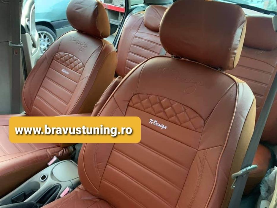 Huse scaun auto Piele Ecologica Audi,BMW, kia,Skoda, Opel, Ford, Vw et