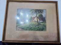 Acuarela vintage Janko 1946