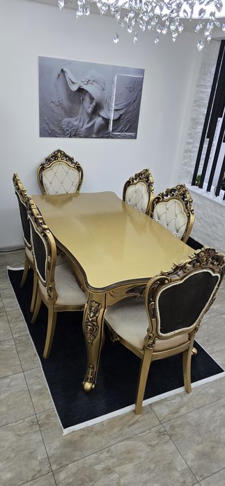 Комплект маса с 6 стола