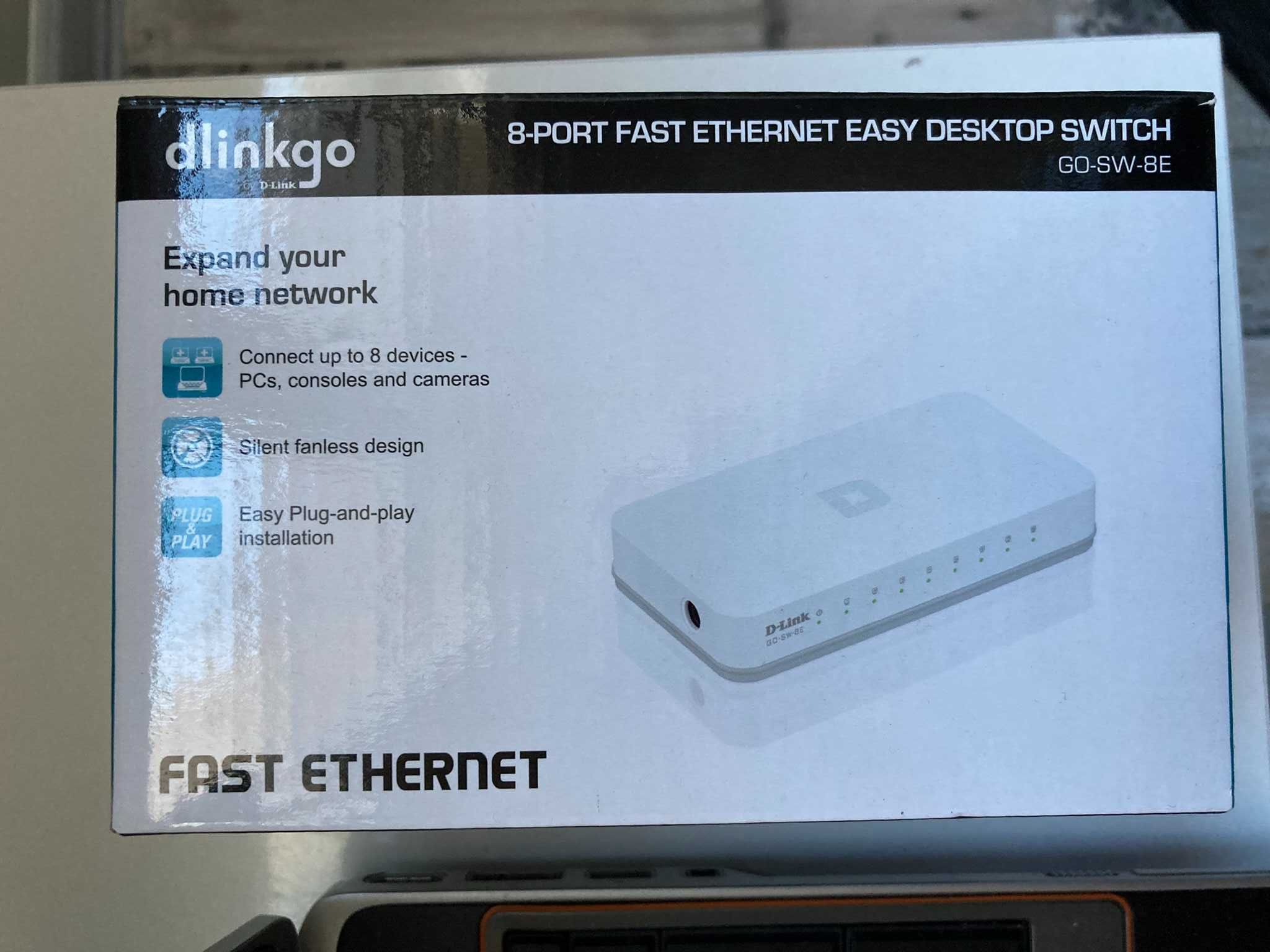 8 port switch D-Link dlinkgo GO-SW-8E