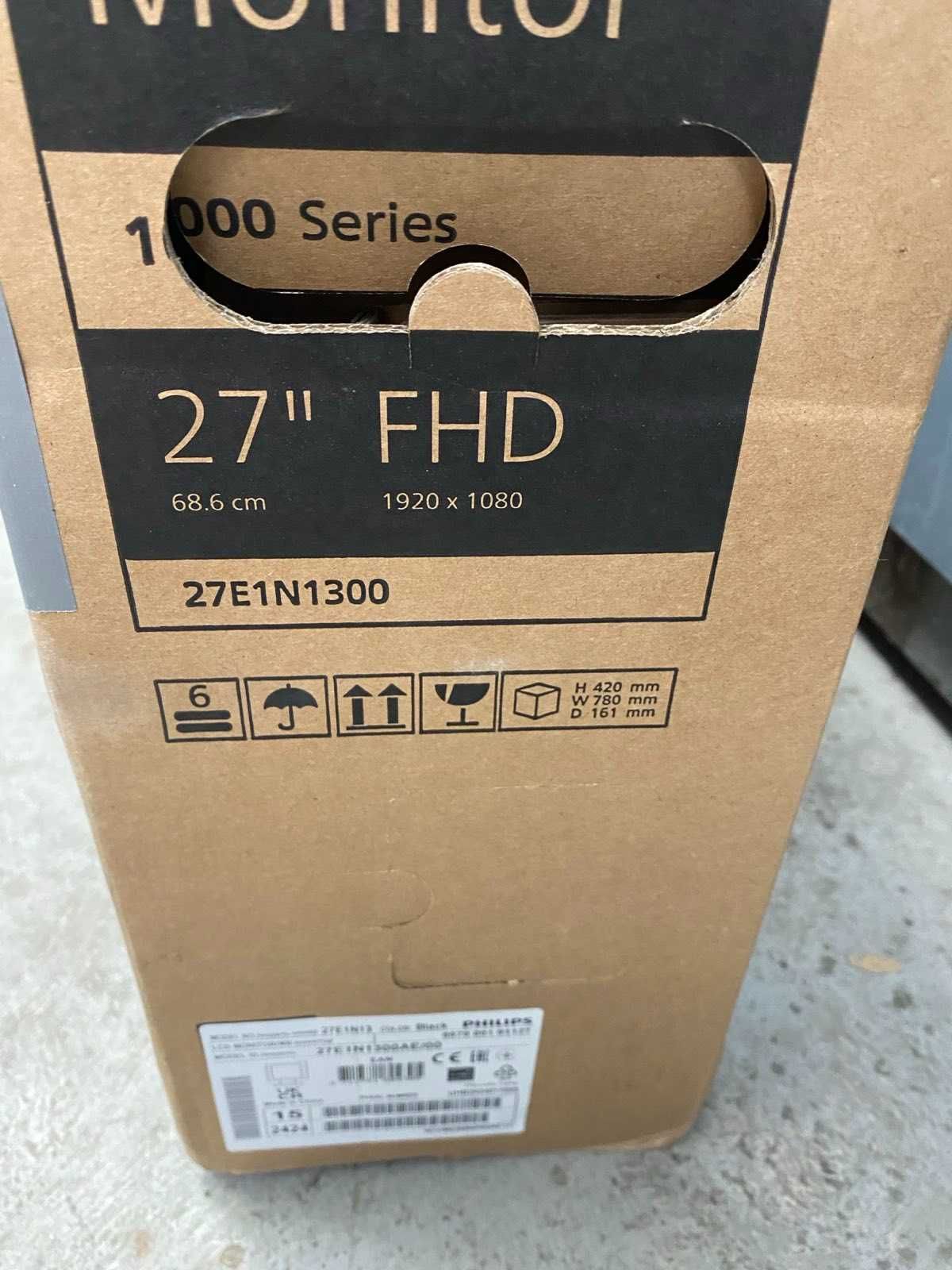 Монито Philips 27E1N1300 За части ударен отпред