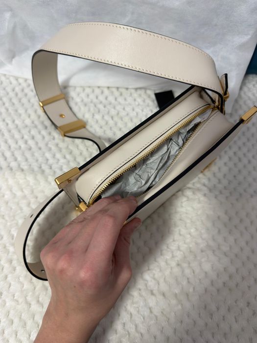 Geanta Musette Queen Victoria Ivoire